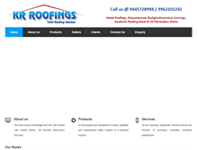 Tablet Screenshot of krroofings.com